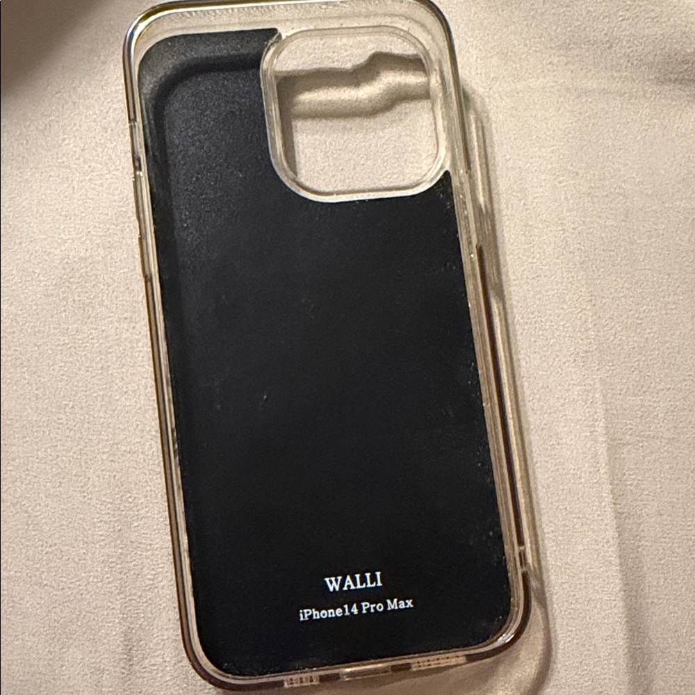 Wally Floral Pattern Phone Case with Brown Strap for iPhone 14 Pro Max - Picture 2 of 4